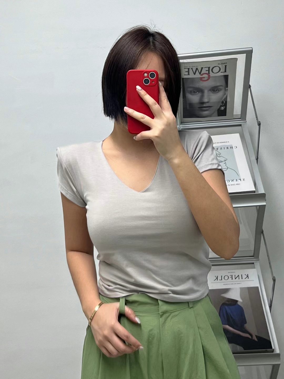 HHOLIC韓國直郵東大門實拍女裝新款職業熱賣時尚休閑人氣T恤HHOLICT恤