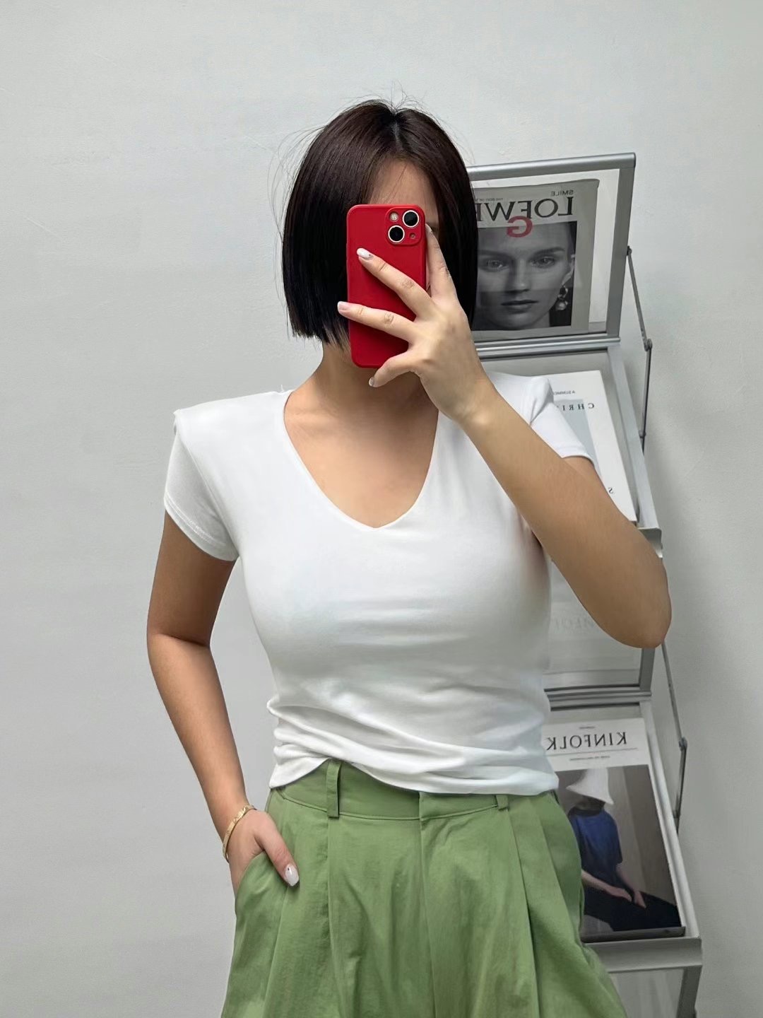 HHOLIC韓國直郵東大門實拍女裝新款職業熱賣時尚休閑人氣T恤HHOLICT恤圖色4