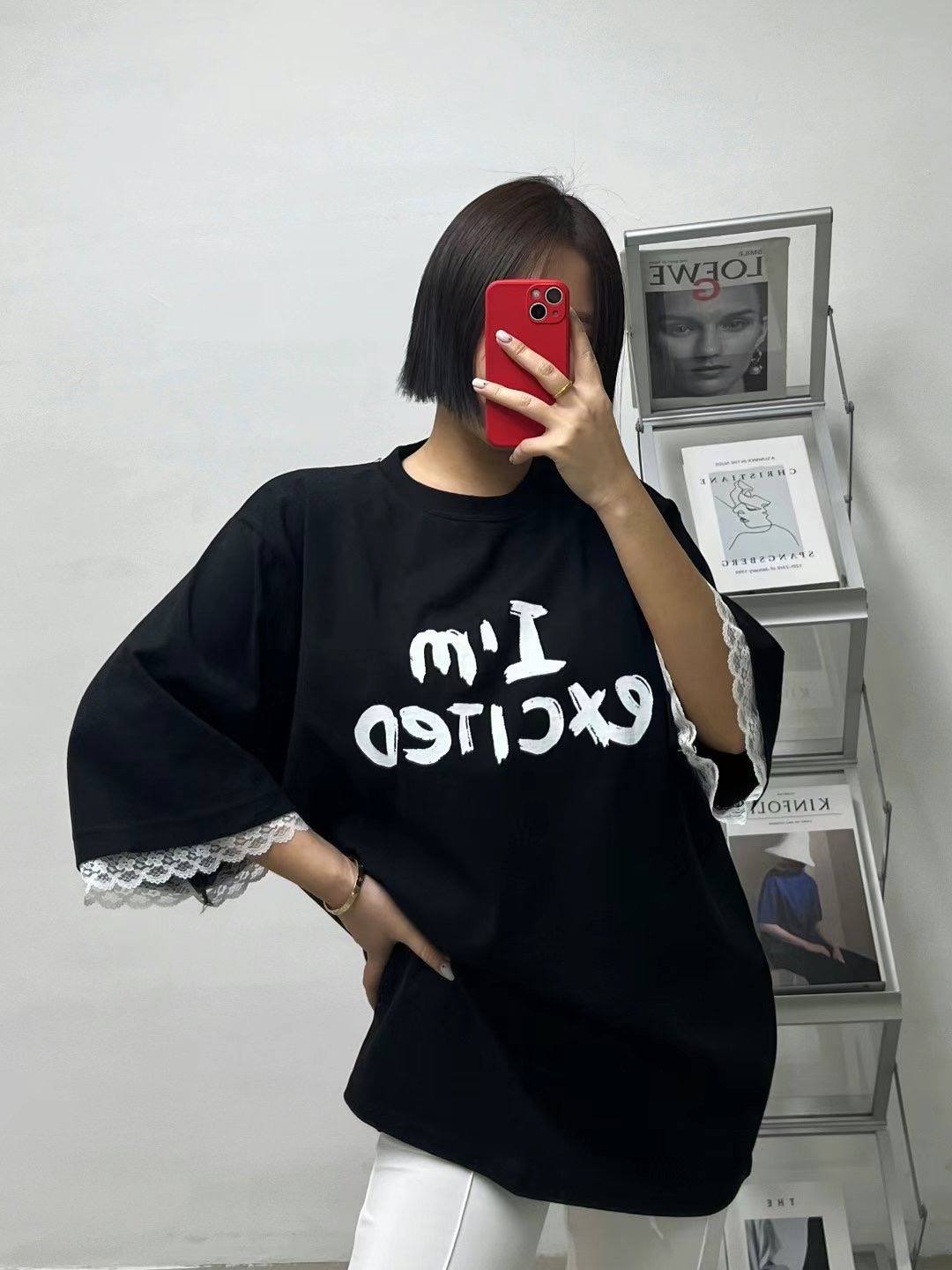 HHOLIC韓國直郵東大門代購女裝新款時尚職業推薦真品熱賣T恤HHOLICT恤