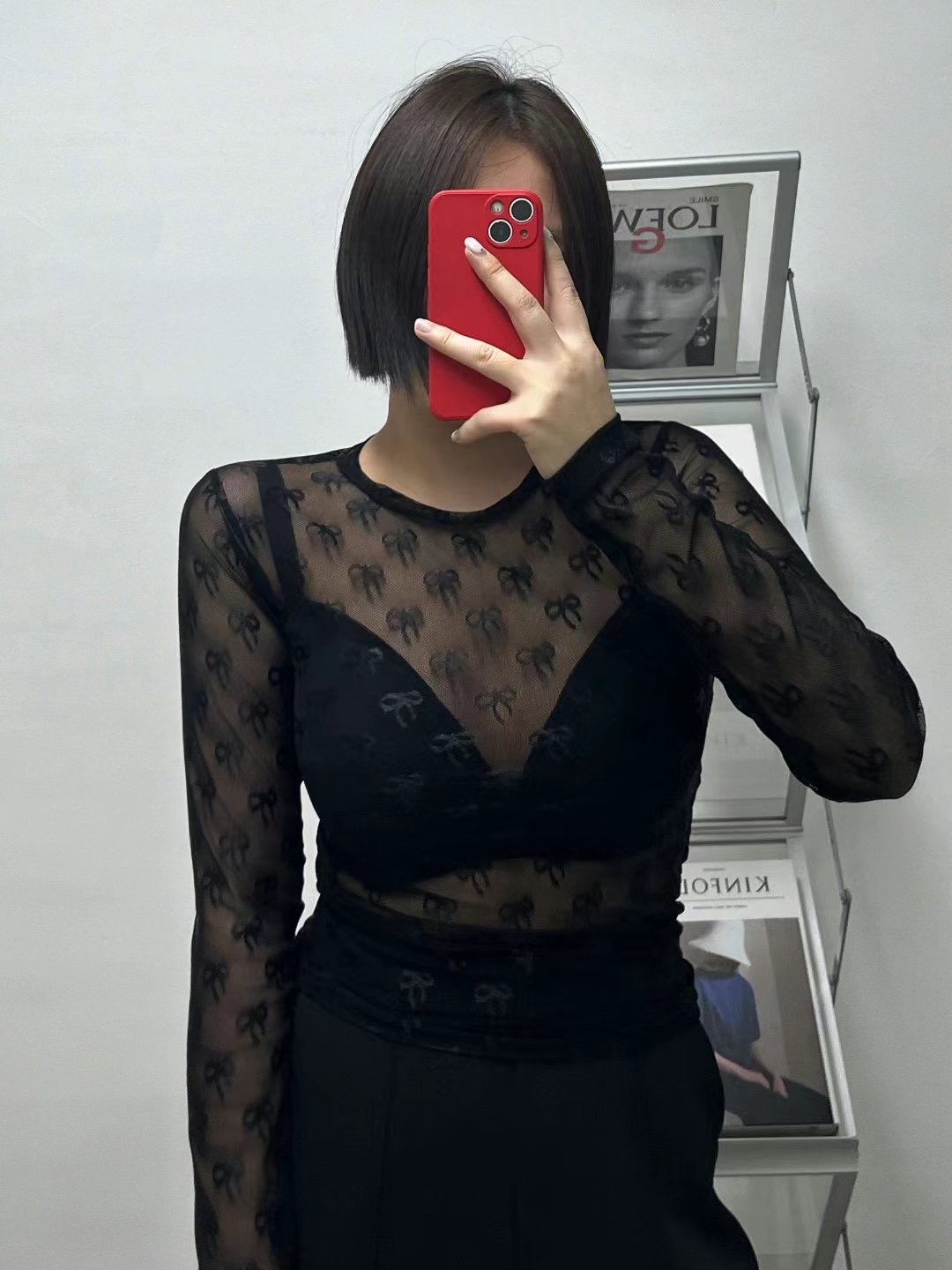 HHOLIC韓國直郵女裝新品時尚人氣休閑真品推薦熱賣襯衫蕾絲衫HHOLIC襯衫/蕾絲衫