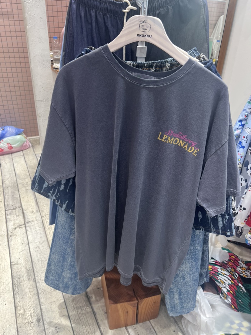 KKUKKU韓國直郵東大門代購女裝新品真品熱賣職業人氣24春夏T恤KKUKKU-男裝T恤圖色4