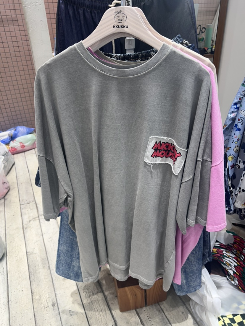 KKUKKU直郵韓國代購女裝新品職業24春夏休閑時尚推薦真品T恤KKUKKU-男裝T恤圖色2