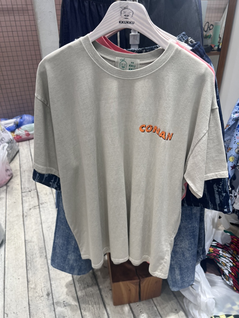 KKUKKU韓國直郵女裝新品人氣熱賣職業推薦休閑時尚真品24春夏T恤KKUKKU-男裝T恤圖色3