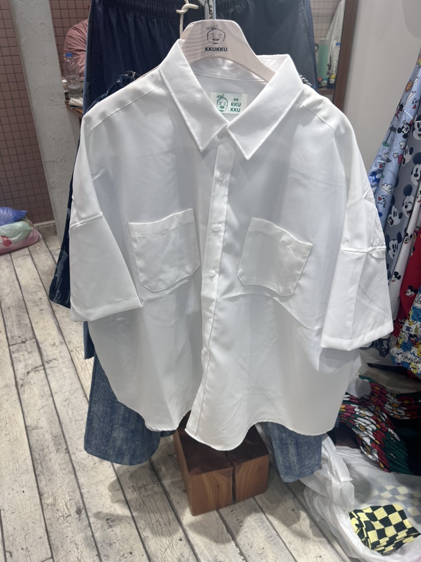 KKUKKU韓國直郵東大門實拍女裝新款24春夏時尚襯衫蕾絲衫KKUKKU-男裝襯衫/蕾絲衫圖色5