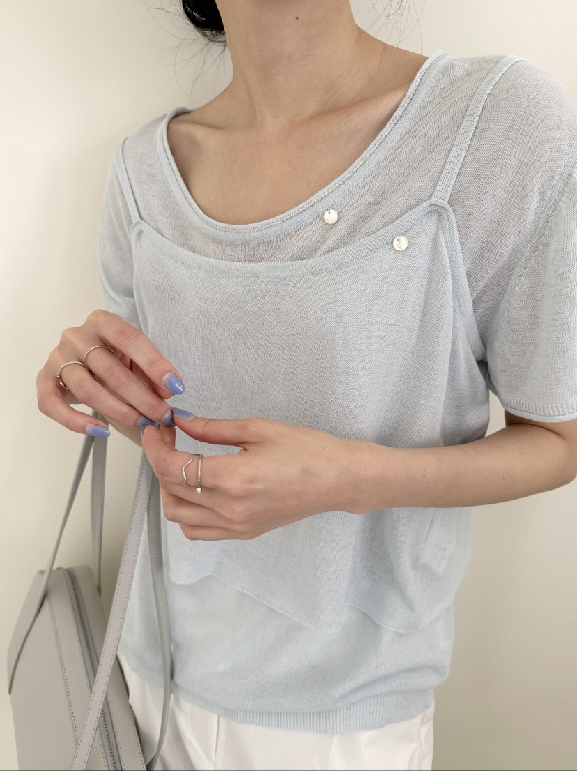 The any韓國直郵東大門實拍女裝新品24春夏人氣套裝兩件套MEMOIRE套裝