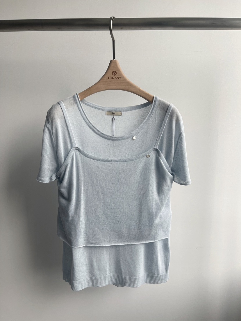 The any韓國直郵東大門實拍女裝新品24春夏人氣套裝兩件套MEMOIRE套裝圖色2