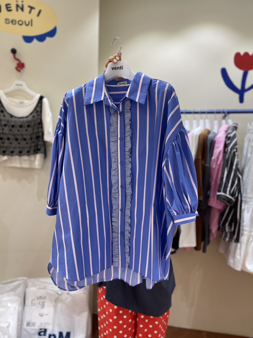 Venti韓國直郵女裝新品人氣真品熱賣職業24春夏襯衫蕾絲衫VENTI襯衫/蕾絲衫圖色2