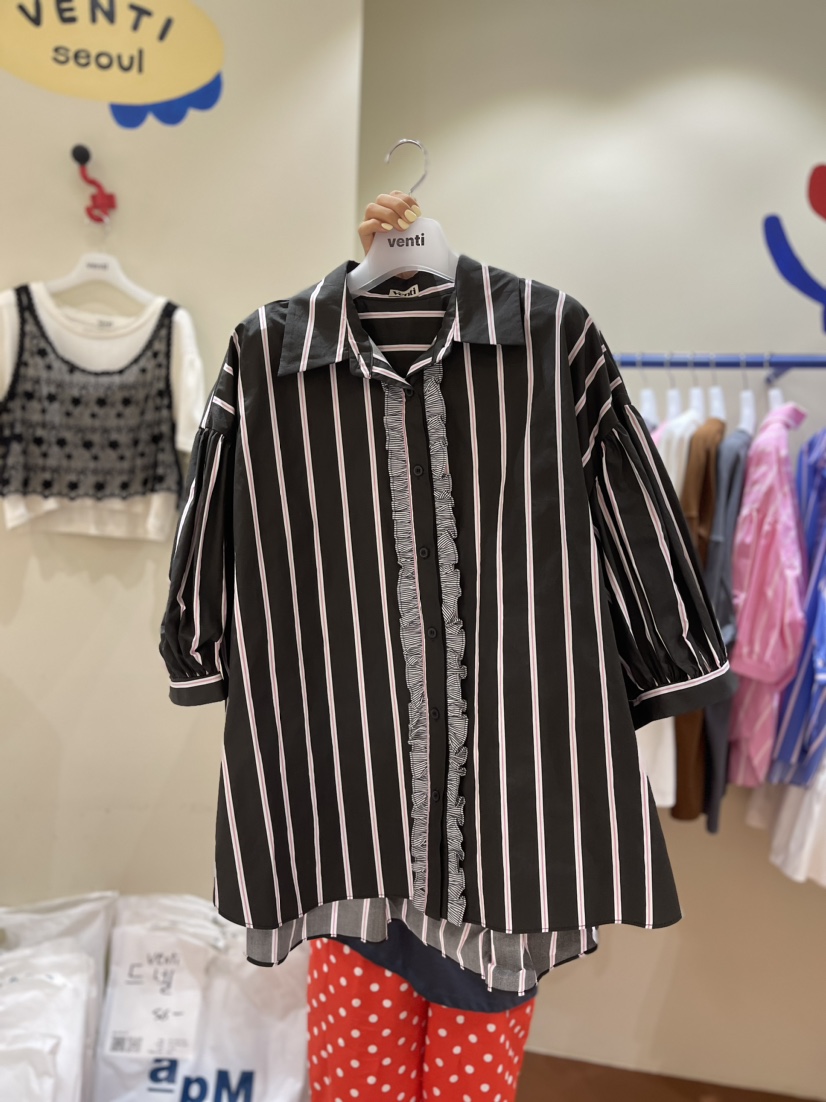 Venti韓國直郵女裝新品人氣真品熱賣職業24春夏襯衫蕾絲衫VENTI襯衫/蕾絲衫圖色3