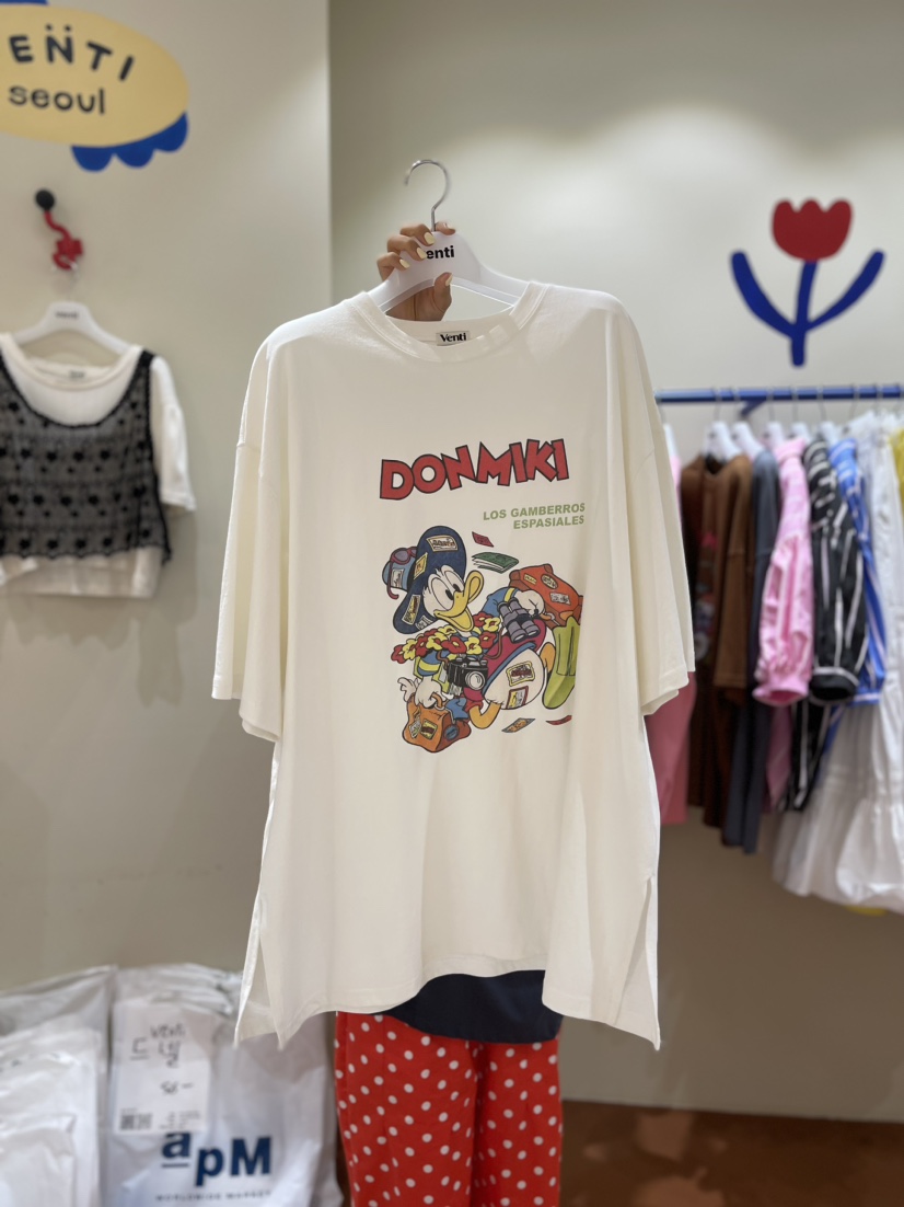 Venti韓國直郵東大門實拍女裝新品休閑時尚職業熱賣真品T恤VENTIT恤