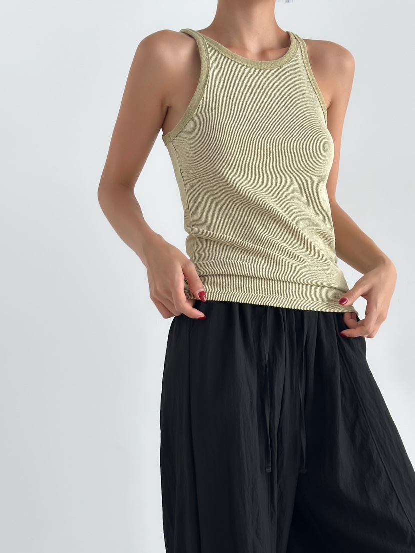 ANGLOG BEIGE韓國直郵東大門實拍女裝新品24春夏吊帶背心ANGLOG BEIGE吊帶/背心