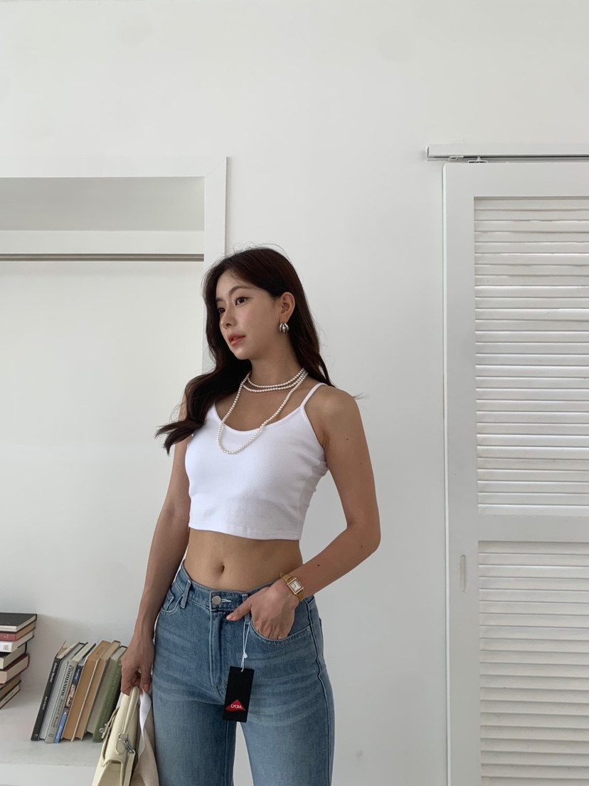BANI BLUBH直郵韓國代購女裝新款人氣真品休閑24春夏吊帶背心BANI BLUSH吊帶/背心