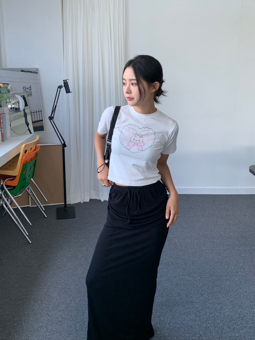 BONHEUR韓國直郵東大門實拍女裝新款人氣推薦真品時尚T恤兔子CHARMINGT恤