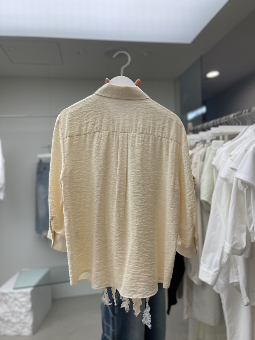 NEUTER韓國直郵女裝新品人氣真品推薦熱賣時尚24春夏襯衫蕾絲衫NEUTER襯衫/蕾絲衫