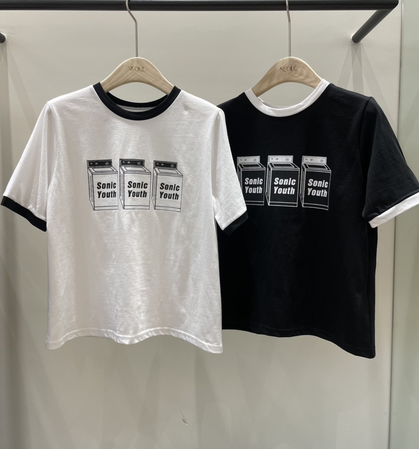 NEOUL/ahin雙領標簽韓國直郵東大門實拍女裝新品時尚職業T恤NEOUL/ahin雙領標簽T恤