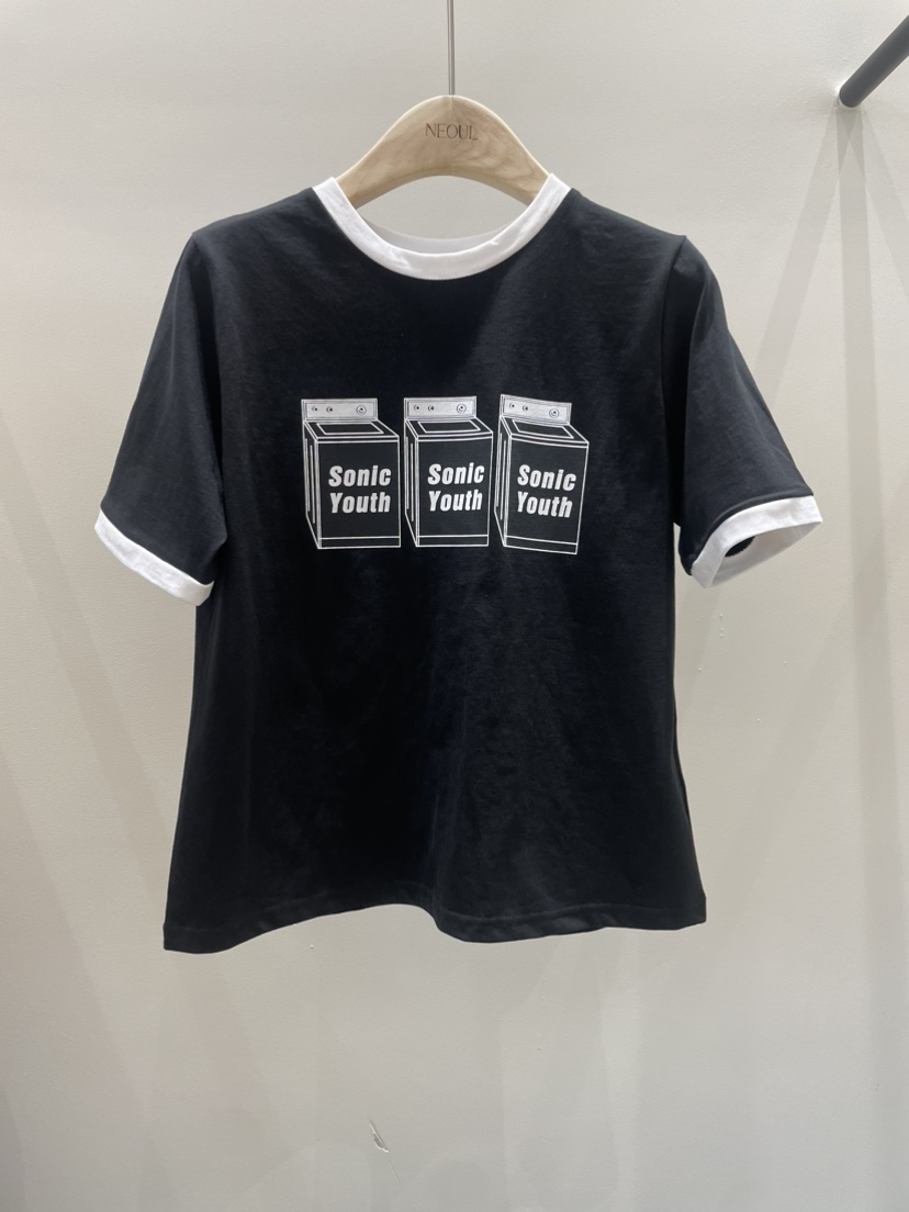 NEOUL/ahin雙領標簽韓國直郵東大門實拍女裝新品時尚職業T恤NEOUL/ahin雙領標簽T恤圖色2