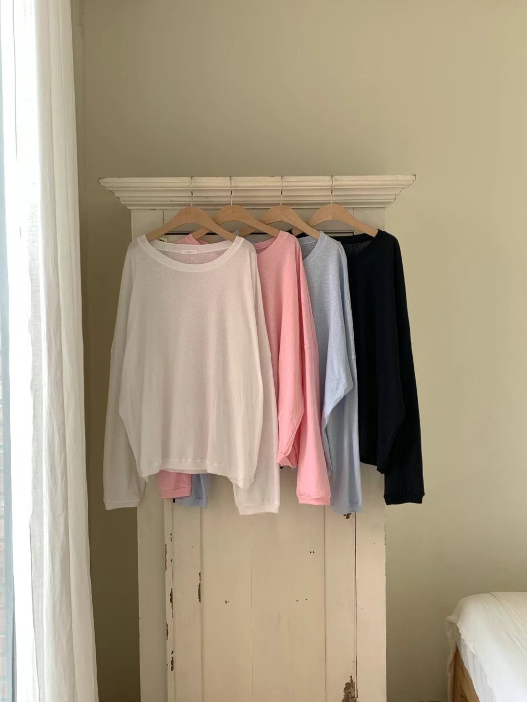 O SENSE-오센스-T韓國直郵東大門代購女裝新款24春夏長袖T恤LE VAIR長袖T恤