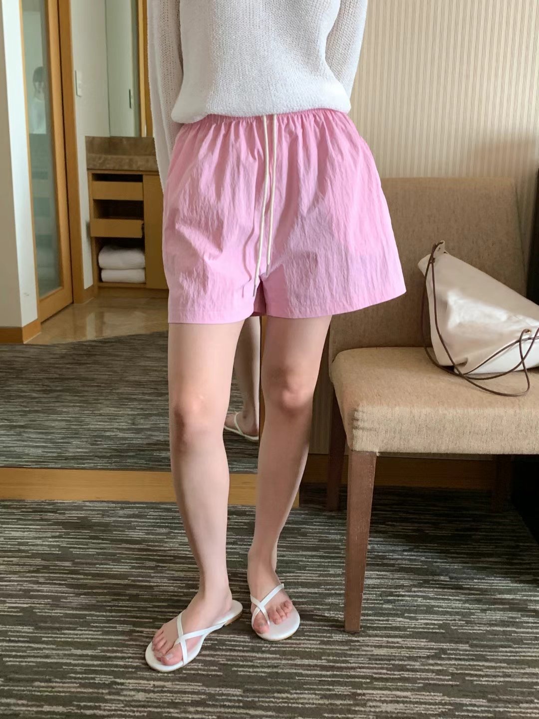 O SENSE-오센스-T韓國直郵東大門實拍女裝新款休閑熱賣短褲LE VAIR短褲圖色2