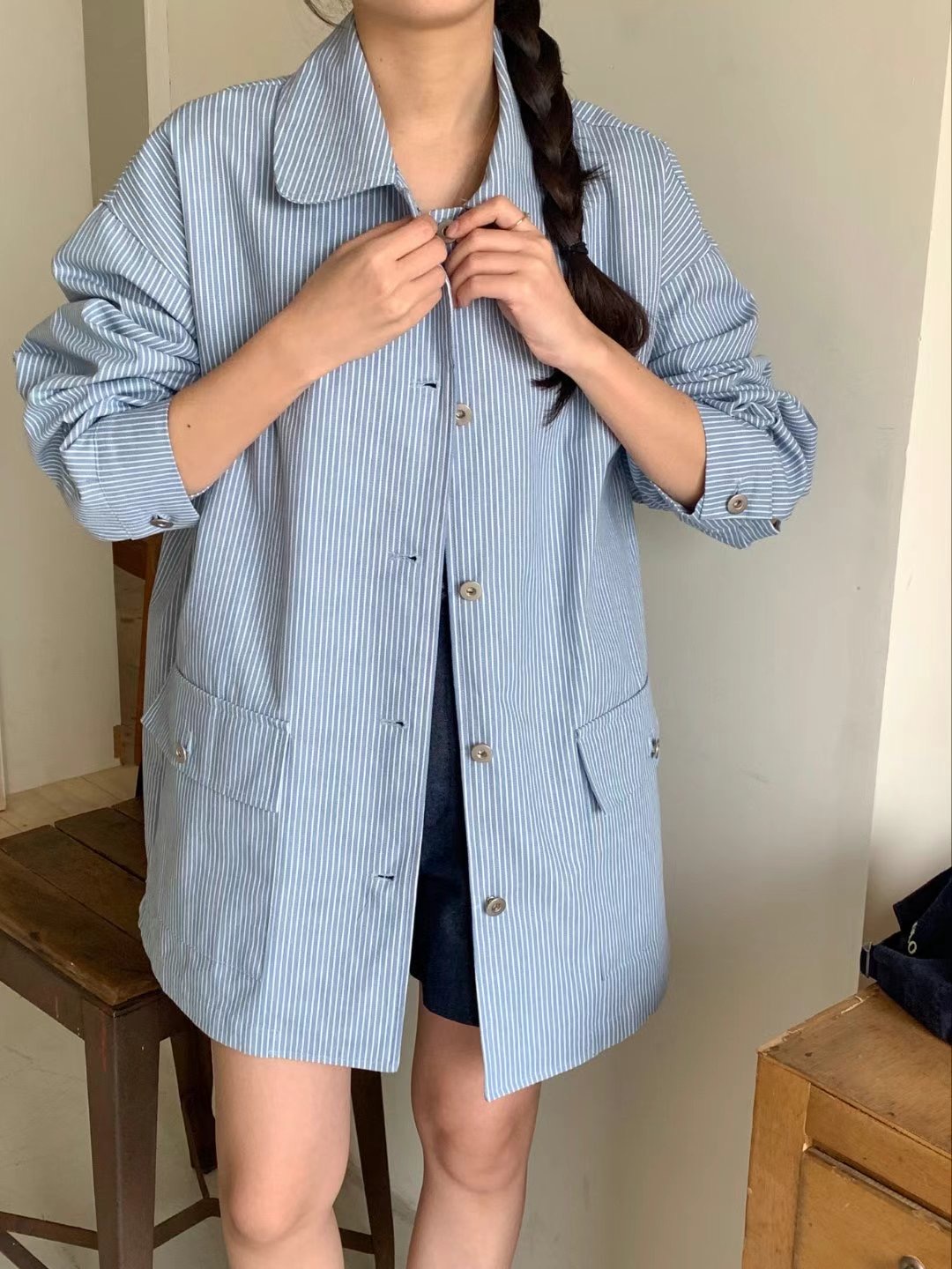 O SENSE-오센스-T韓國直郵東大門實拍女裝新款人氣職業夾克LE VAIR夾克圖色2