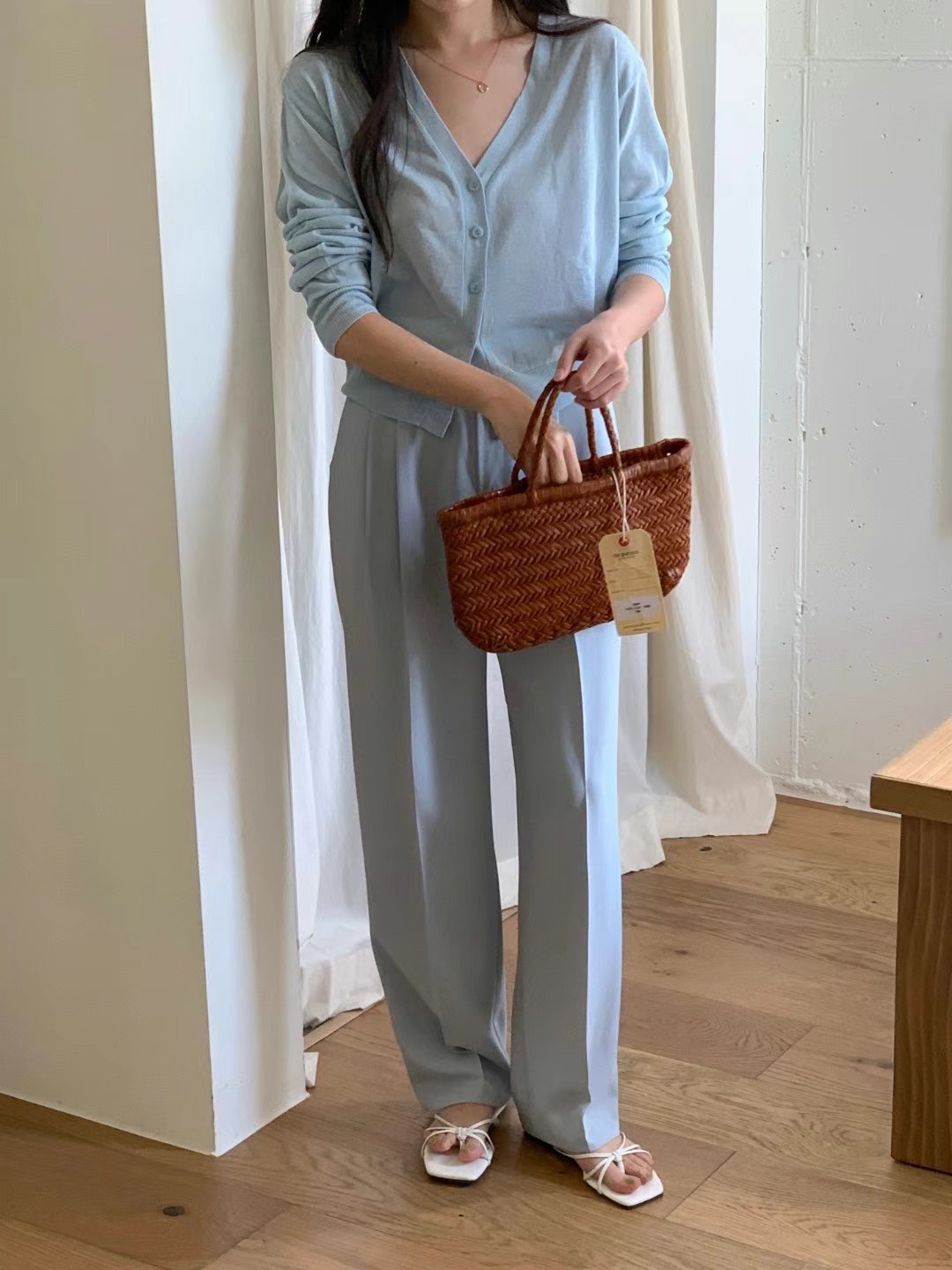 O SENSE-오센스-T直郵韓國代購女裝新款職業推薦正裝褲西褲LE VAIR正裝褲/西褲圖色2