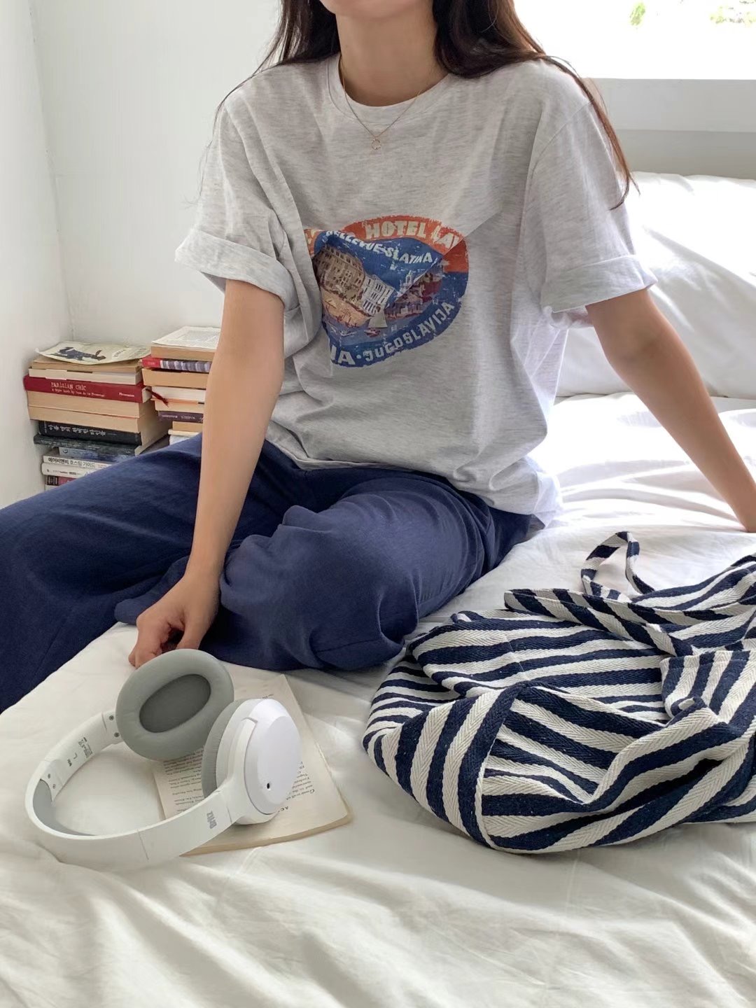 O SENSE-오센스-T韓國直郵東大門代購女裝新品推薦人氣T恤LE VAIRT恤圖色2