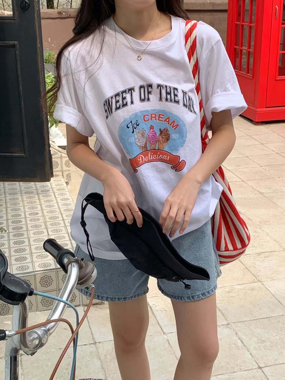 O SENSE-오센스-T韓國直郵女裝新品休閑人氣職業24春夏T恤LE VAIRT恤