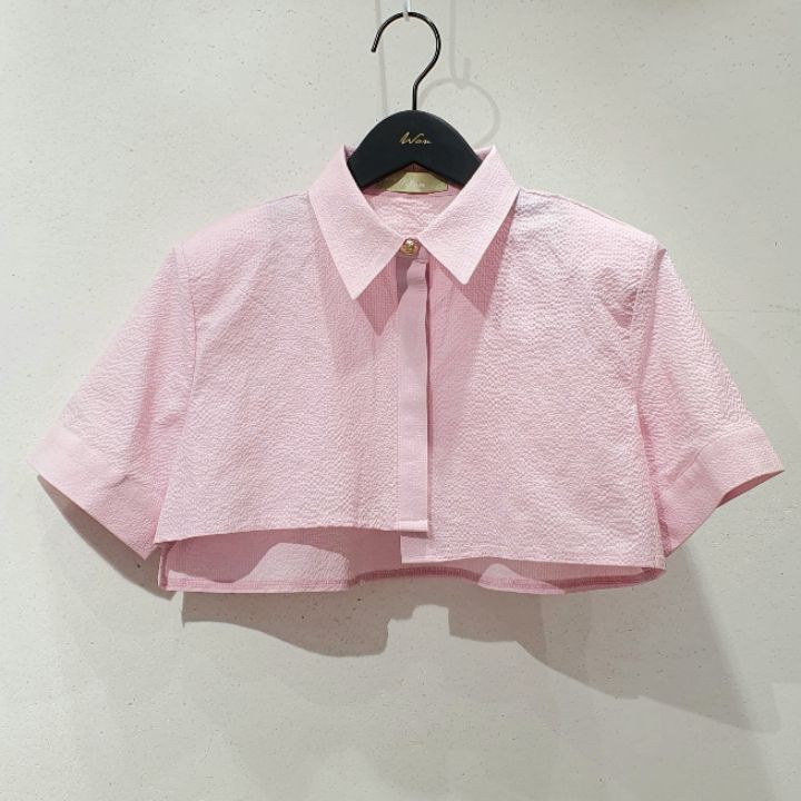 WON韓國直郵東大門代購女裝新品休閑推薦熱賣時尚襯衫蕾絲衫WON襯衫/蕾絲衫圖色1