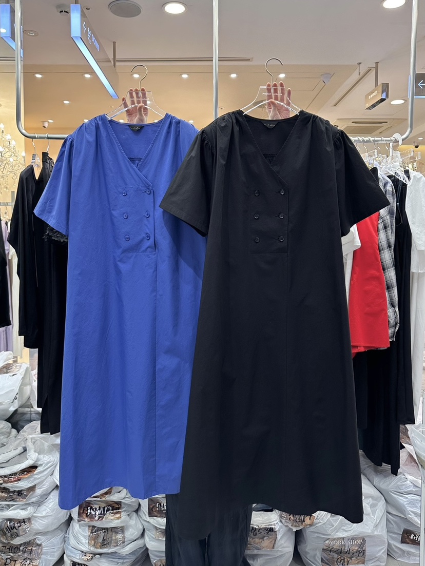 Workshop韓國直郵女裝新品真品時尚24春夏熱賣職業連衣裙Work_shop連衣裙