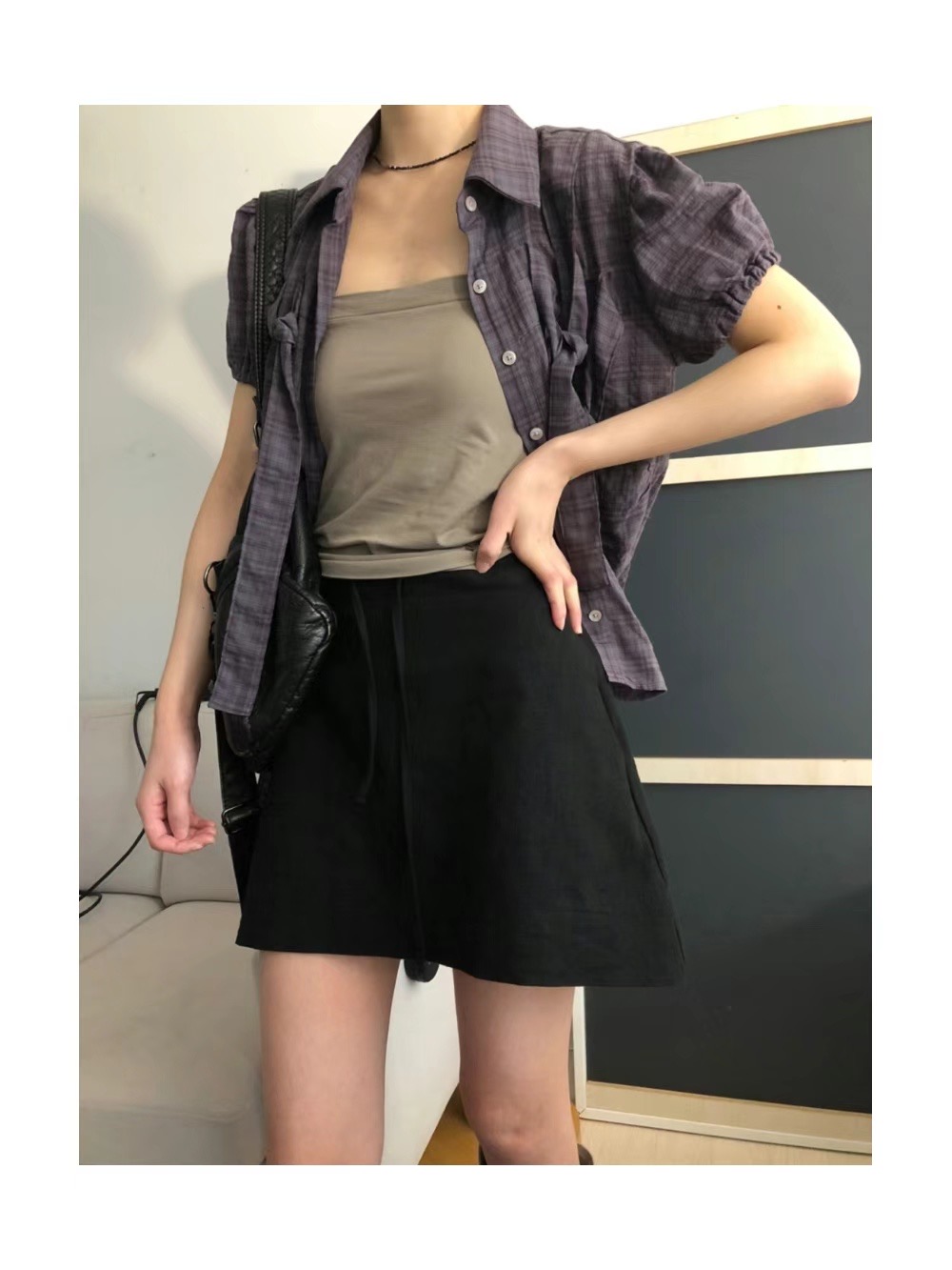 FEVER韓國直郵女裝新款熱賣真品人氣24春夏職業休閑推薦短裙FEVER短裙圖色4