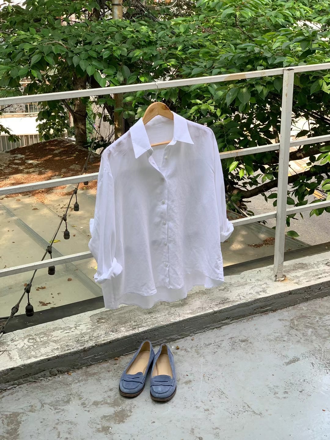 FEVER韓國直郵東大門代購女裝新品休閑推薦襯衫蕾絲衫天絲亞麻FEVER襯衫/蕾絲衫