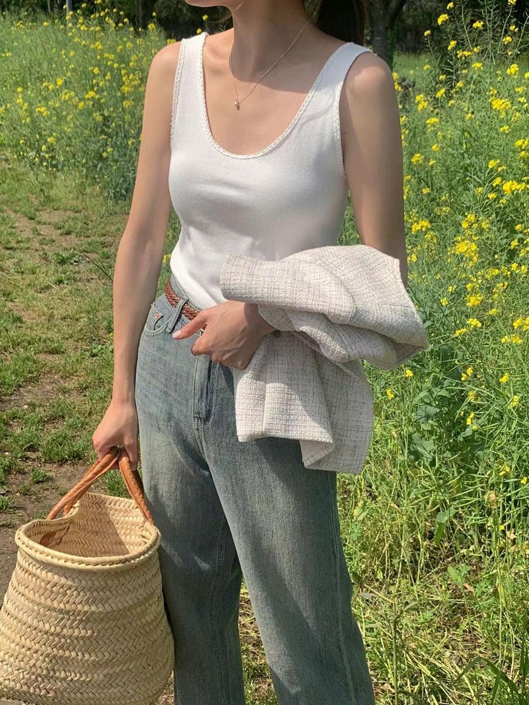 AREING韓國直郵東大門代購女士新款休閑時尚熱賣真品吊帶背心AREING吊帶/背心