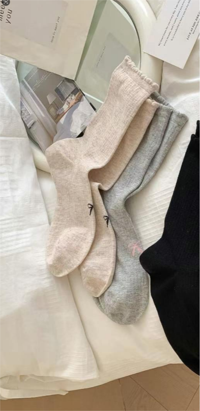 EUN直郵韓國代購女裝新款時尚真品推薦人氣休閑熱賣24春夏襪子EUN襪子圖色2左二色