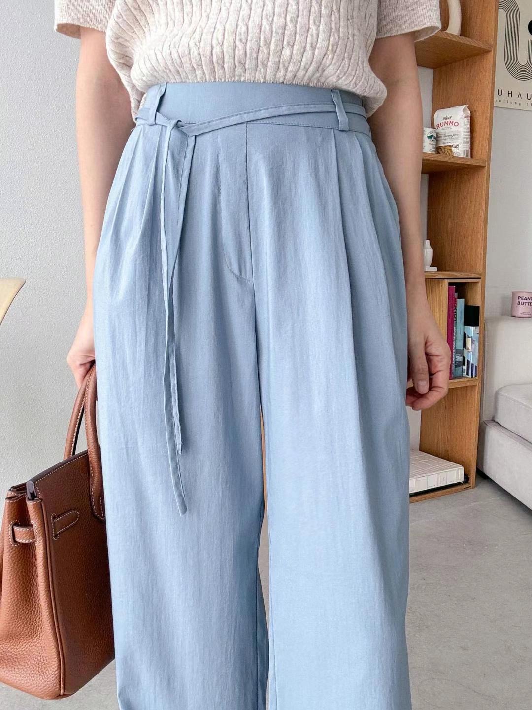 MANGO韓國直郵女士新品職業真品人氣推薦24春夏熱賣休閑褲MANGO休閑褲