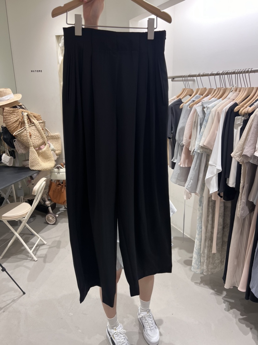 MATIERE韓國直郵女裝新款職業時尚人氣休閑24春夏休閑褲百褶長款MATIERE休閑褲圖色3