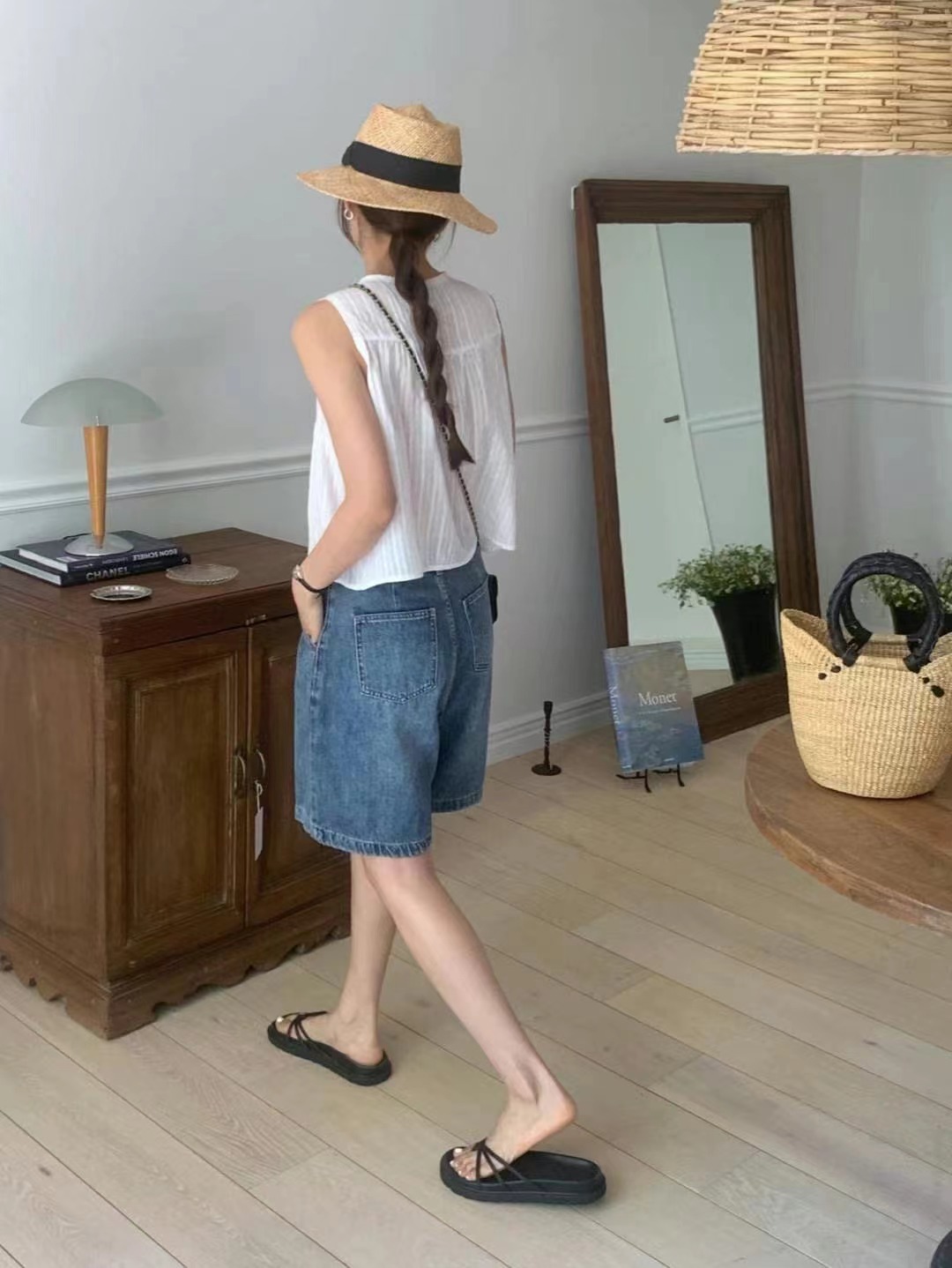 OUS.SEOUL韓國直郵東大門實拍女裝新品時尚24春夏吊帶背心OUS.SEOUL吊帶/背心