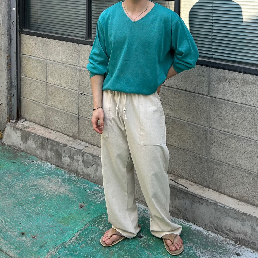 ROA-男裝韓國直郵女裝新品時尚休閑人氣推薦真品休閑褲亞麻ROA休閑褲