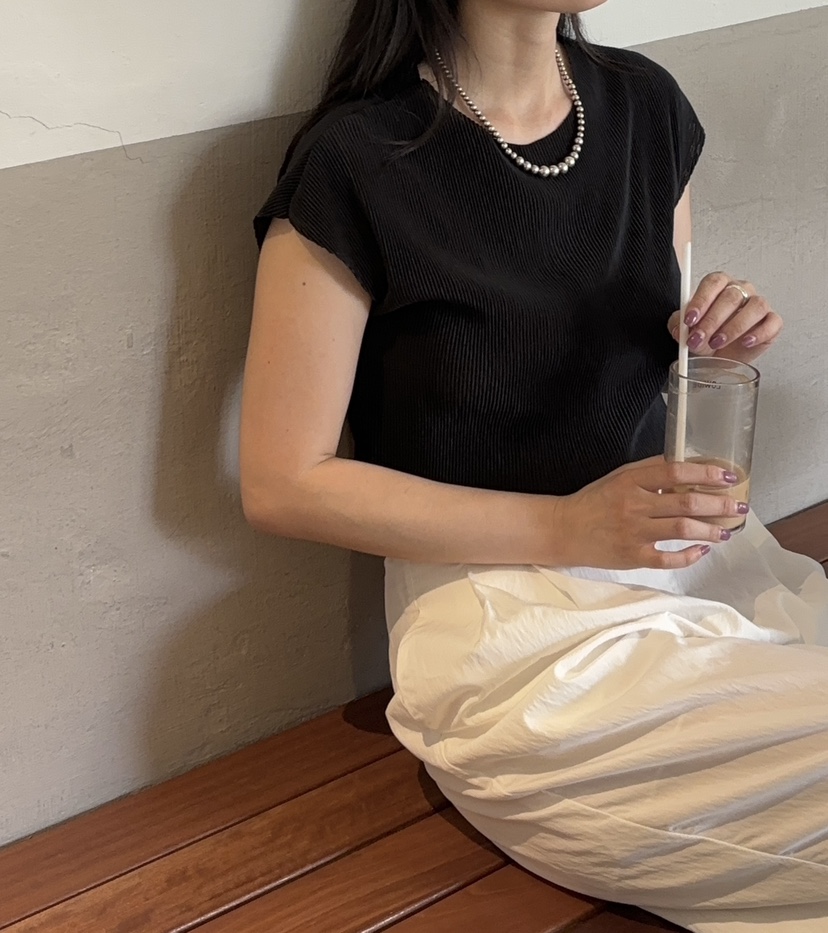 Sendtwo韓國直郵東大門代購女裝新款人氣推薦真品24春夏T恤褶皺SENDTWOT恤圖色4