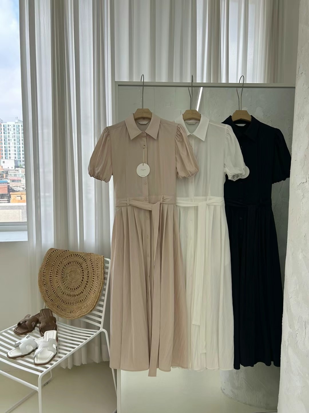 STYLE SCRAP直郵韓國代購女裝新款休閑24春夏真品連衣裙STYLE SCRAP連衣裙圖色2左二色