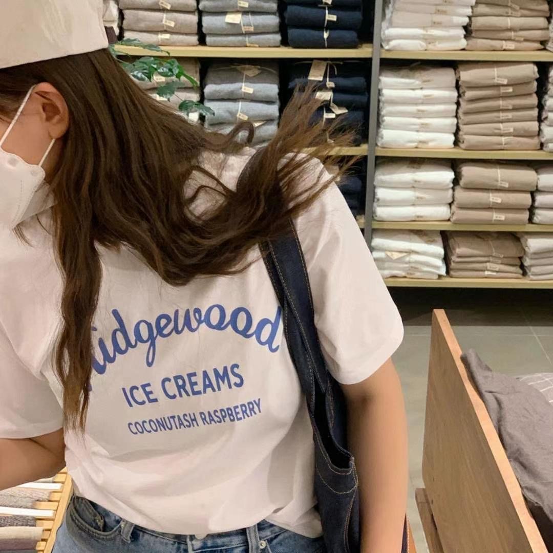 UNKNOWN韓國直郵東大門實拍女裝新品人氣時尚推薦休閑熱賣T恤ARHEET恤圖色3
