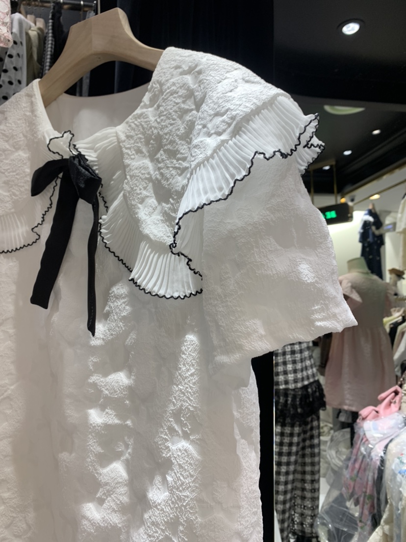 BE&be直郵韓國代購女裝新品熱賣24春夏時尚人氣休閑連衣裙BE&be連衣裙