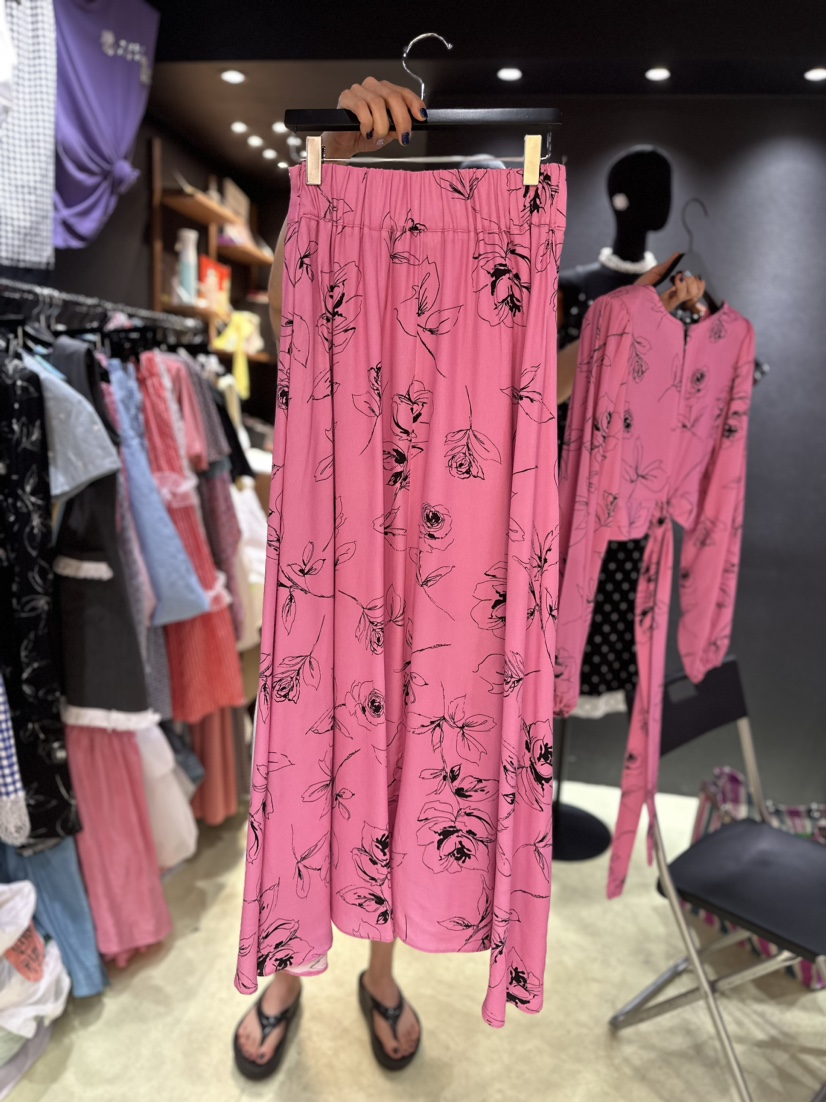 Chavi韓國直郵東大門代購女裝新品熱賣時尚24春夏休閑長裙CHAVI長裙