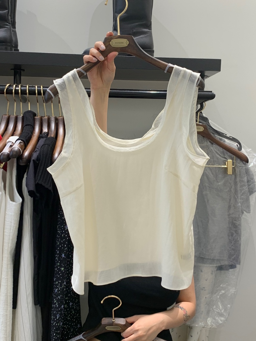 FOUNDERS韓國直郵東大門實拍女裝新品熱賣24春夏吊帶背心FOUNDERS吊帶/背心