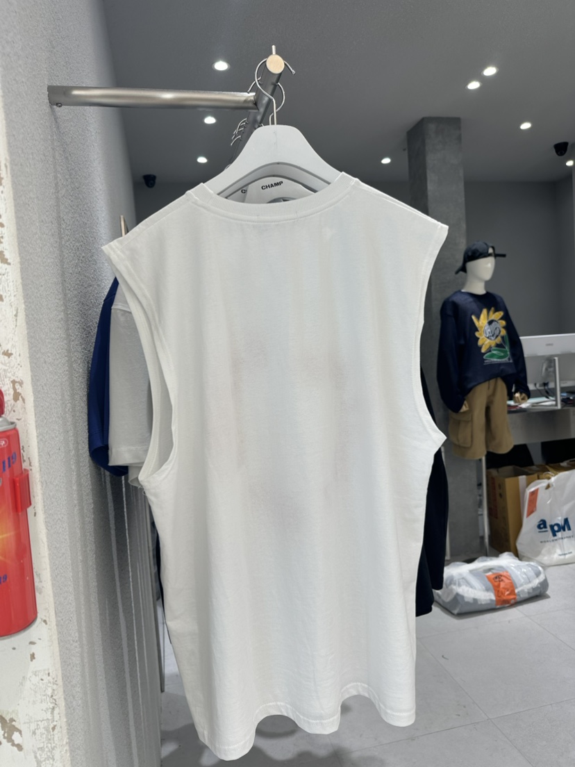 LOAFER韓國直郵女裝新款真品熱賣24春夏職業休閑人氣T恤刺繡CHAMPT恤