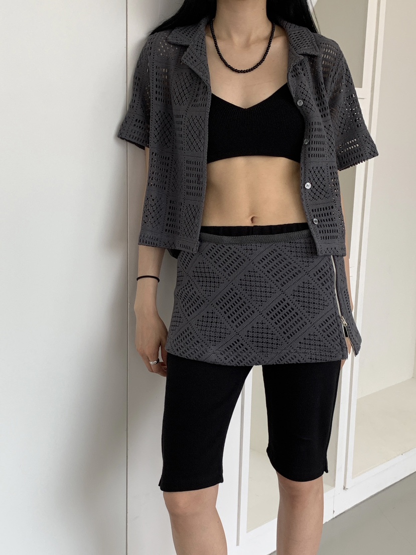 US韓國直郵女裝新款職業人氣休閑24春夏推薦熱賣裙子蕾絲US裙子