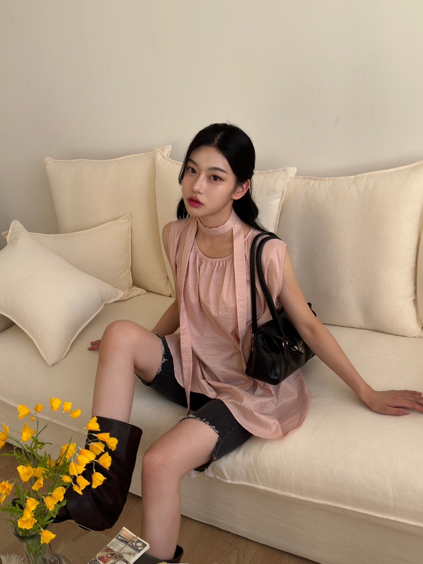 AVEC-OT直郵韓國代購女裝新款休閑人氣熱賣24春夏襯衫蕾絲衫AVEC-OT襯衫/蕾絲衫