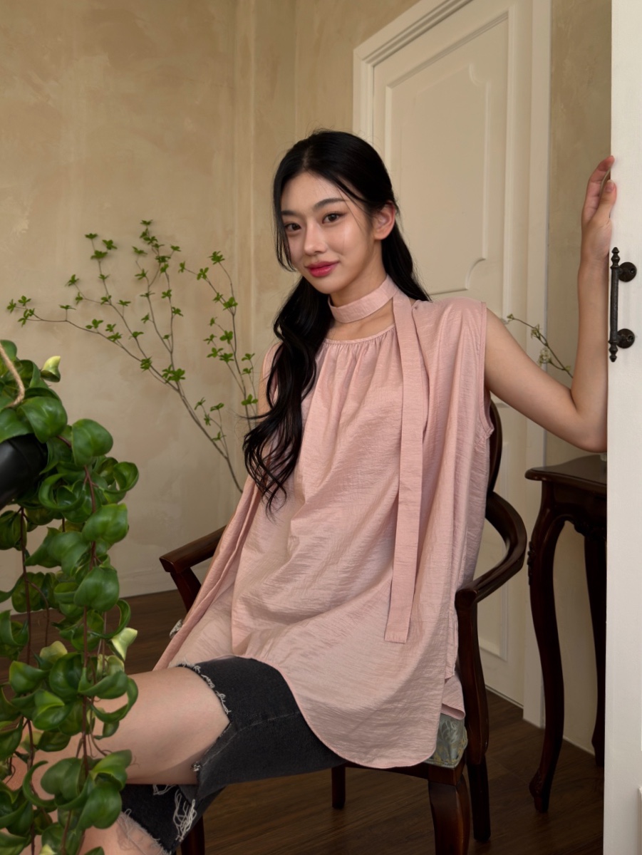 AVEC-OT直郵韓國代購女裝新款休閑人氣熱賣24春夏襯衫蕾絲衫AVEC-OT襯衫/蕾絲衫