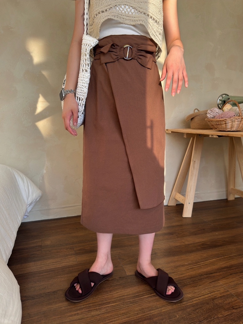 AVEC-OT直郵韓國代購女裝新品24春夏時尚職業休閑熱賣長裙AVEC-OT長裙