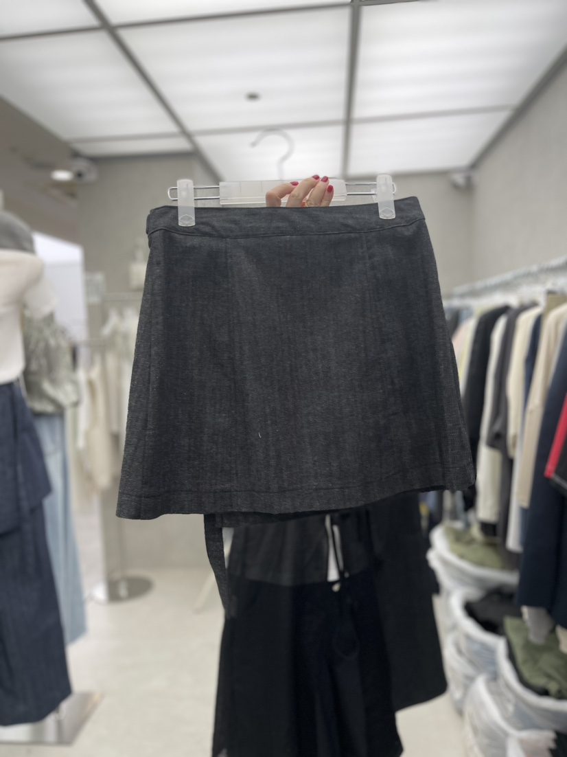 BOTONG韓國直郵東大門代購女裝新品24春夏半身裙中短裙牛仔布BOTONG半身裙/中短裙