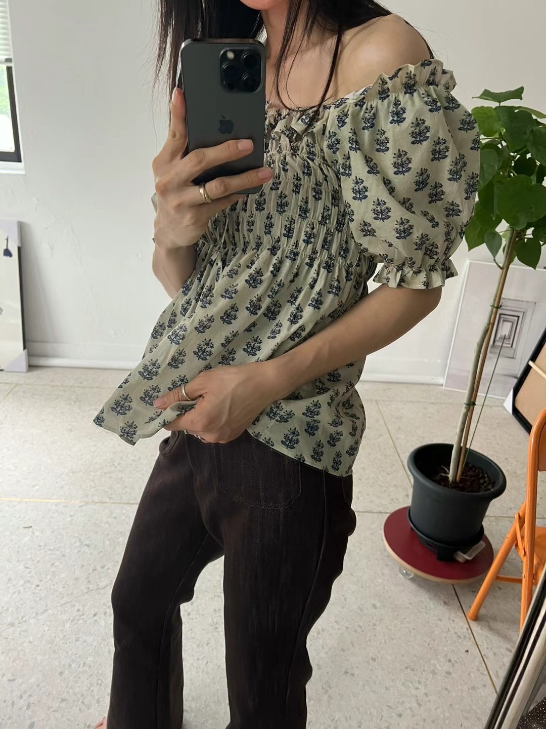 BRICK韓國直郵東大門實拍女裝新品人氣熱賣休閑24秋夏襯衫蕾絲衫BRICK襯衫/蕾絲衫