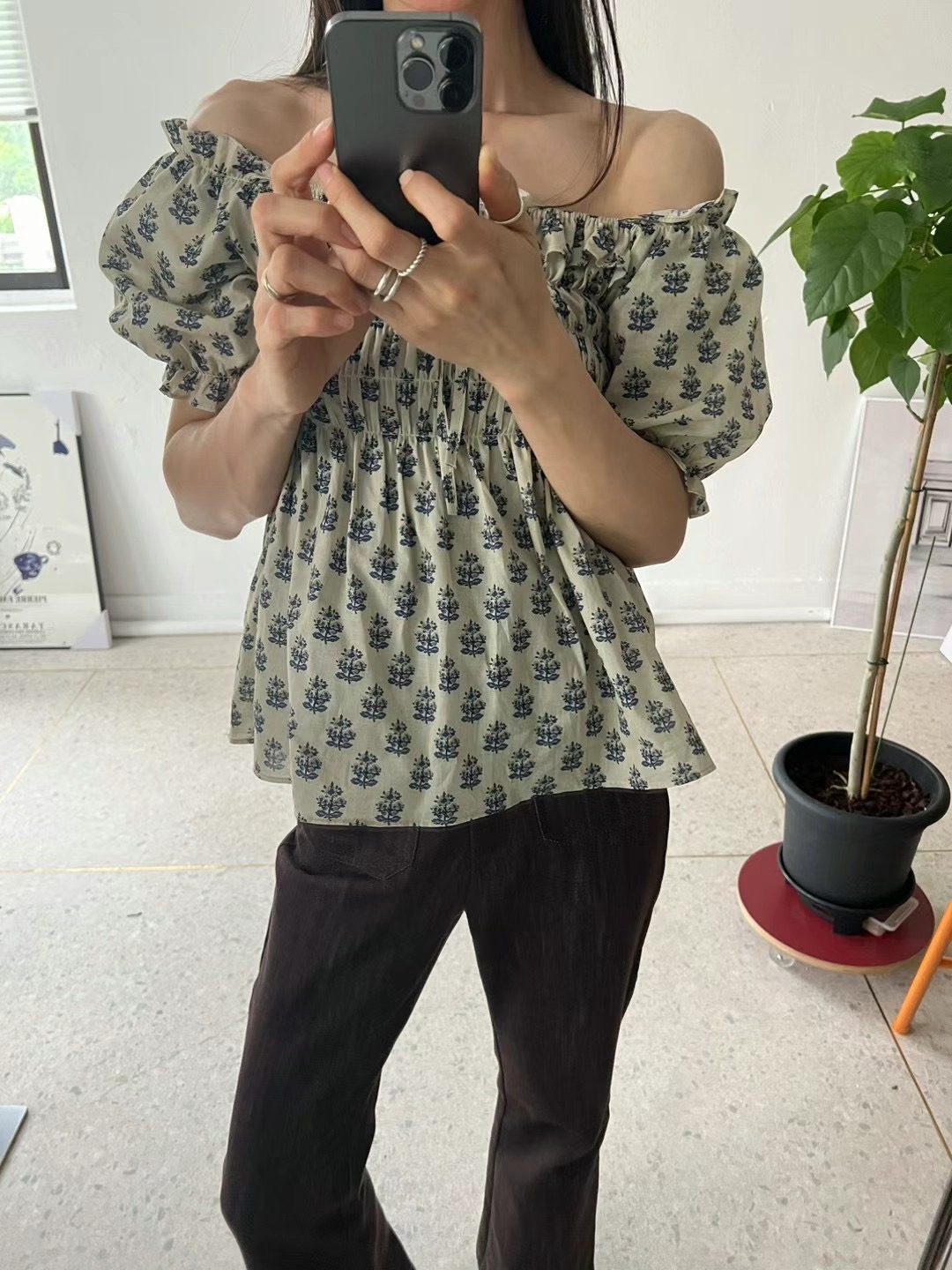 BRICK韓國直郵東大門實拍女裝新品人氣熱賣休閑24秋夏襯衫蕾絲衫BRICK襯衫/蕾絲衫圖色1