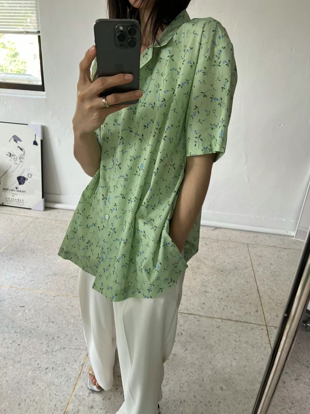 BRICK韓國直郵東大門代購女士新款人氣真品休閑24秋夏襯衫蕾絲衫BRICK襯衫/蕾絲衫